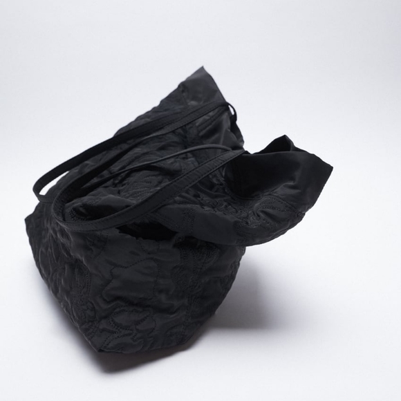 Reversible black tote bag - Picture 4 of 4